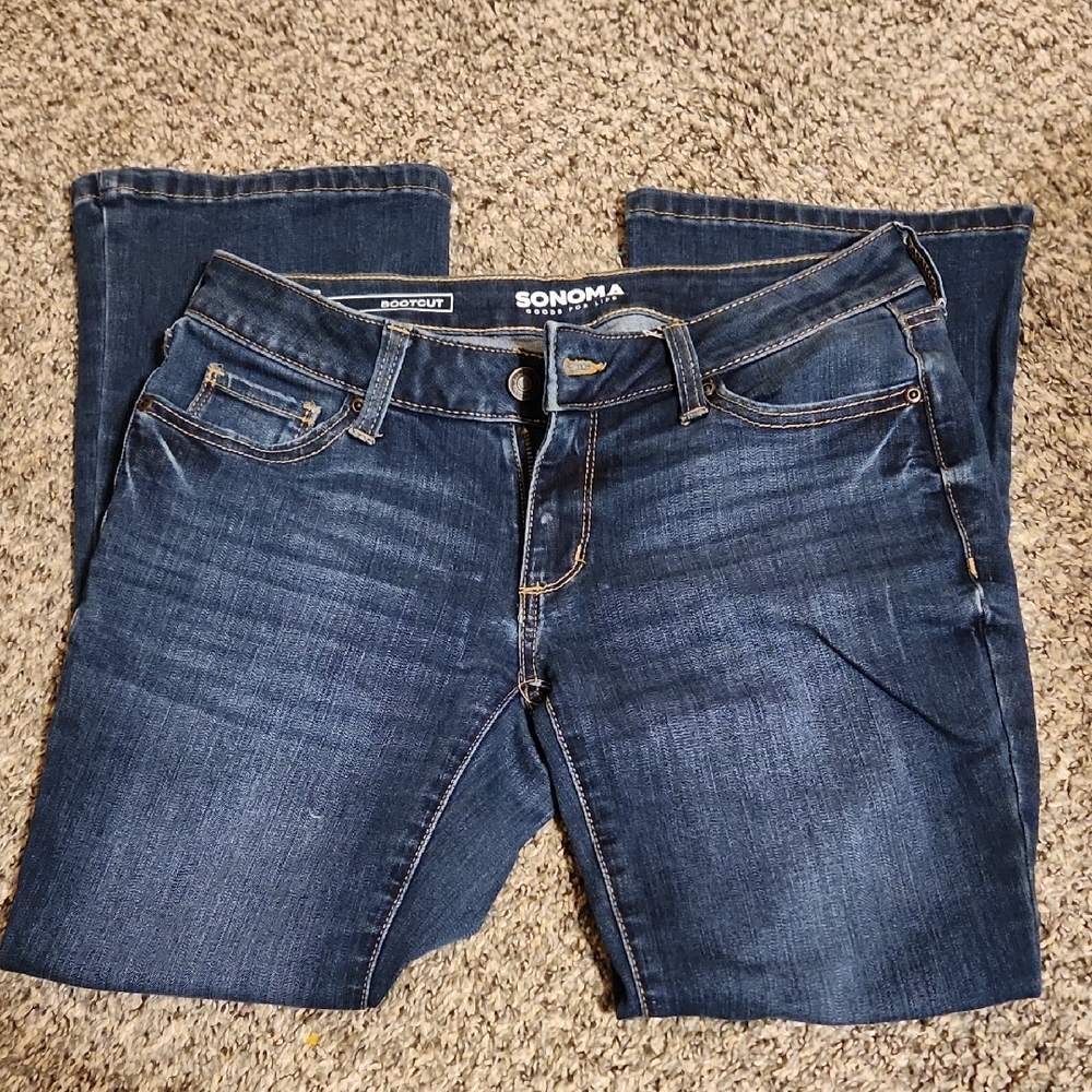 Sonoma Women's Dark Blue Boot Cut Jeans